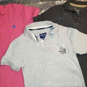 Three small American Eagle polos